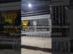 Mesin kotak gabion tugas berat khusus dengan blok ganda untuk produksi tinggi