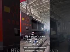 Pelanggan India Mengoperasikan Mesin Mesh Gabion Berkecepatan Tinggi.