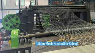 Mesin Gabion Mesh Otomatis 100x120mm untuk produksi kotak bronjong