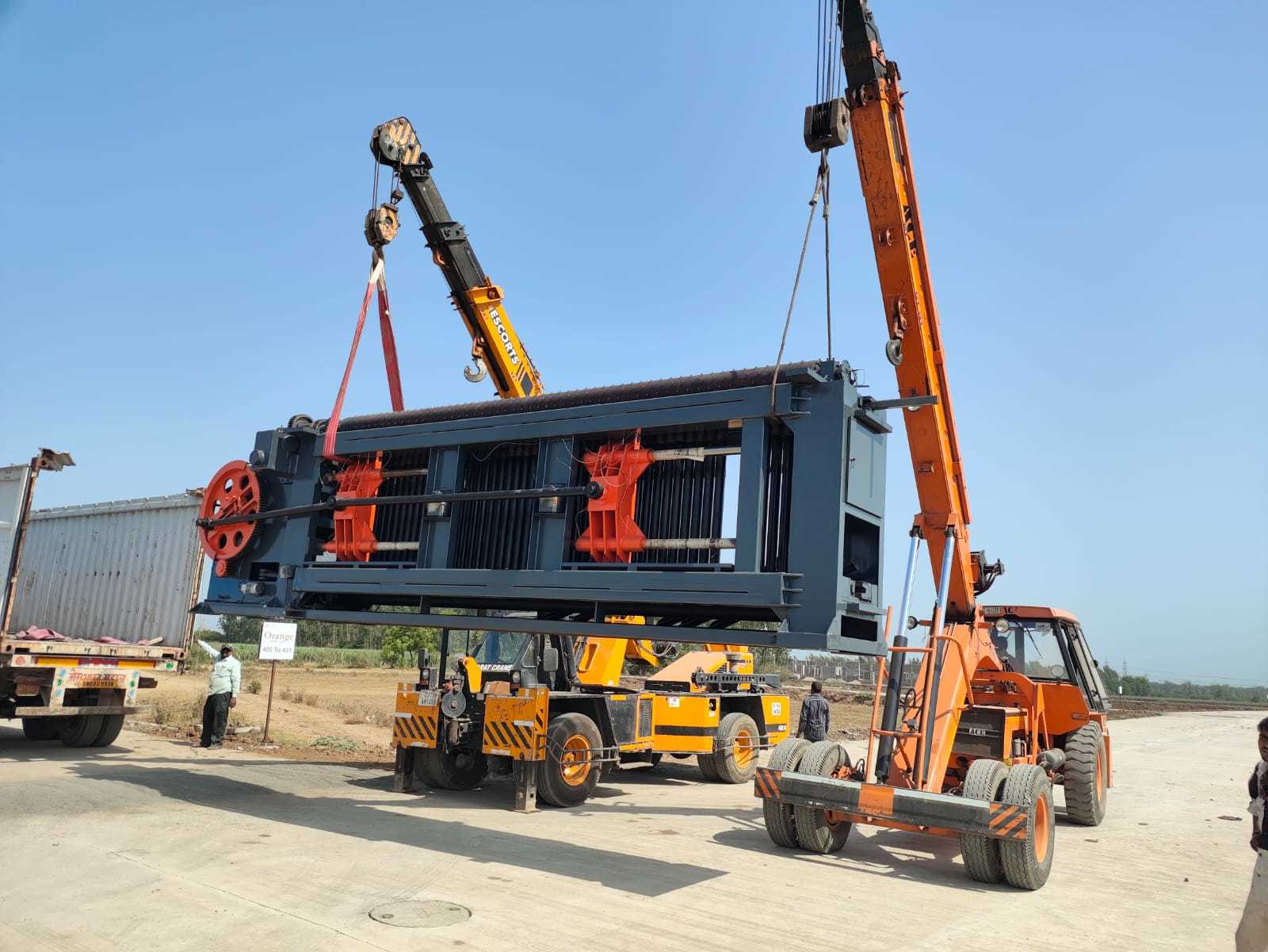 Blog perusahaan terbaru tentang Heavy Duty Gabion Mesh Machine Successfully Exported to India