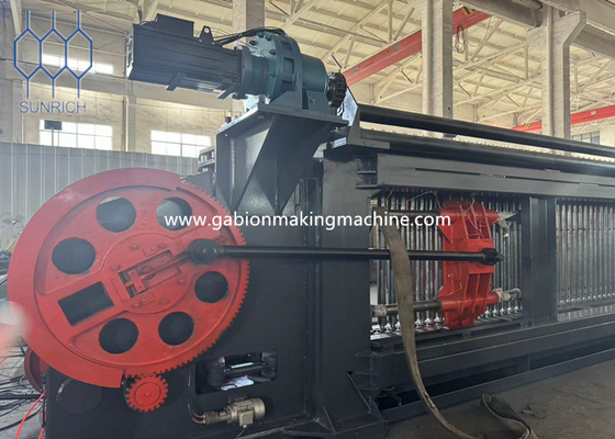Beli Galvanized Wire Heksagonal Mesh PVC Coated Gabion Mesin 22-30kw Daya Motor pembuatan online