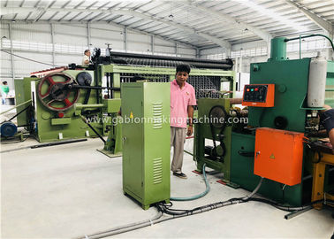Beli 4300mm Lebar Bersih Gabion Line Produksi PLC Kontrol Dengan Sistem Listrik pembuatan online