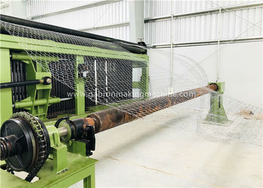 Beli Double Twist Gabion Line Produksi 2300mm Lebar Bersih 22.0kw Dengan Penutup Boiler Kecepatan Tinggi pembuatan online