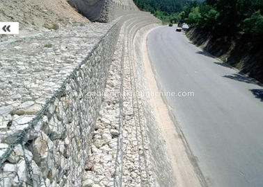 Beli Galvanized / PVC Coated Gabion Wire Mesh Untuk Fencing Stone 2.7mm Wire Diameter pembuatan online