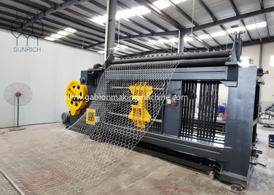 Beli Custom Made 2m Weaving Width Gabion Machine Ke Kawat Baja 66x80mm 2.0mm pembuatan online