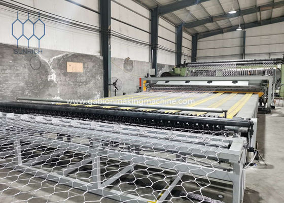 Beli 100x120mm Otomatis Plc Gabion Line Produksi Untuk 4500 Mm Lebar Gabion Mesh Sheet pembuatan online