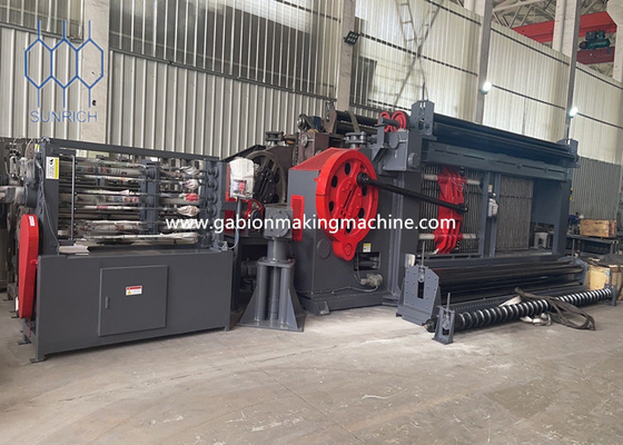 Galvanized Steel Wire Gabion Produksi Line dengan Advanced PLC Control System