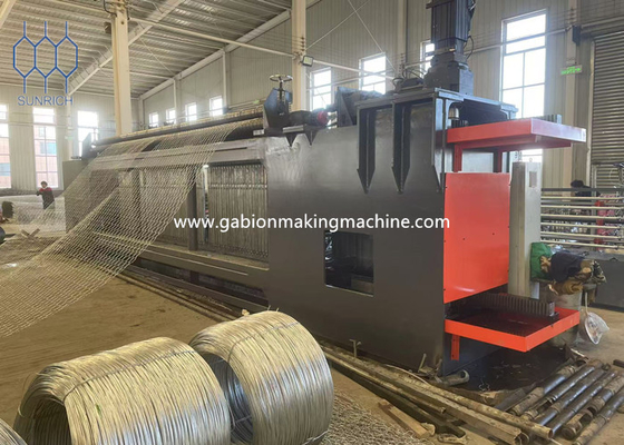 5500mm Gabion Manufaktur Mesin dengan kontrol servo motor Gabion Mesh Produksi