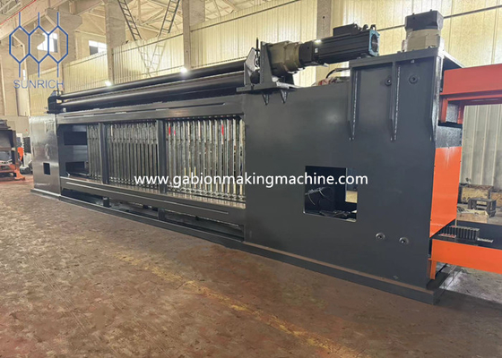 88x110mm Mesh Size Gabion Box Machine untuk Heavy-Duty Construction dan Kapasitas Berat 15T-18T