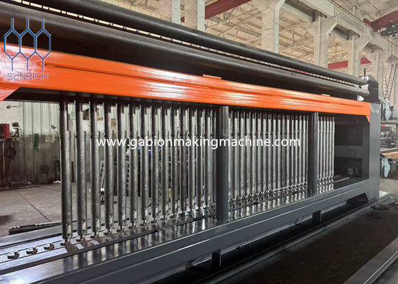 Galvanized Steel Wire PVC Coated Wire Gabion Mesh Mesin Wire Mesh Produksi Pada 3-4m/min