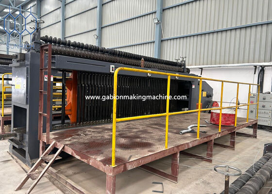 Mesin Gabion Ukuran 80x100mm Menggabungkan Sistem Kontrol Layar Sentuh PLC Servo Motor untuk Output Wire Mesh yang Konsisten