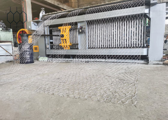 Servo Motor PLC Control Gabion Box Membuat Mesin Untuk Galvanis Steel Wire / PVC Coated Wire